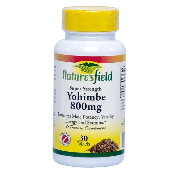 Nature’s Field Yohimbe 800mg x 30 PharmaBay